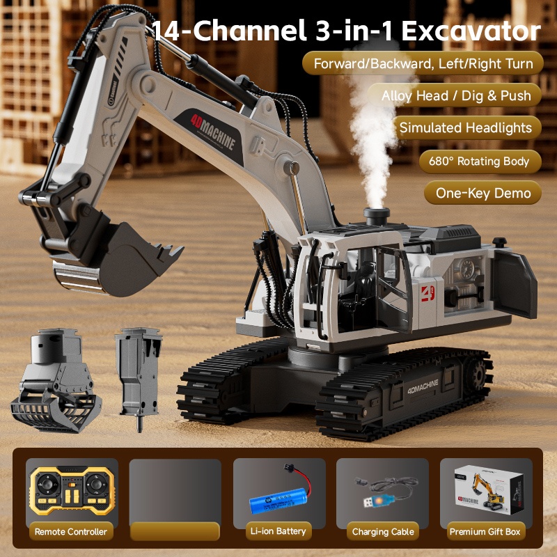 Home Automation Tutorial - RC 합금 굴착기 14채널 3-in-1 RC